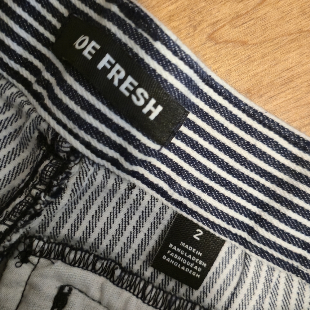 Joe Fresh Striped Denim Shorts - Picture 4 of 5